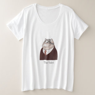 T-Shirt VALET CAT féminin plus taille