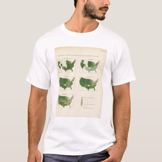 T-shirt Valeur de 133 augmentations des fermes 1850-1900 (Devant)