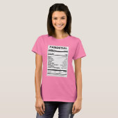 T-shirt Valeur nutritive des pellicules (Devant entier)