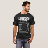 T-shirt Valeur nutritive du bûcheron (Devant entier)