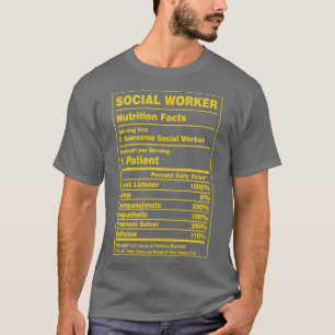 T-shirt Valeur nutritive Travailleur social
