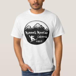 T-shirt Valeur t d'art de surf des neiges de Mammoth