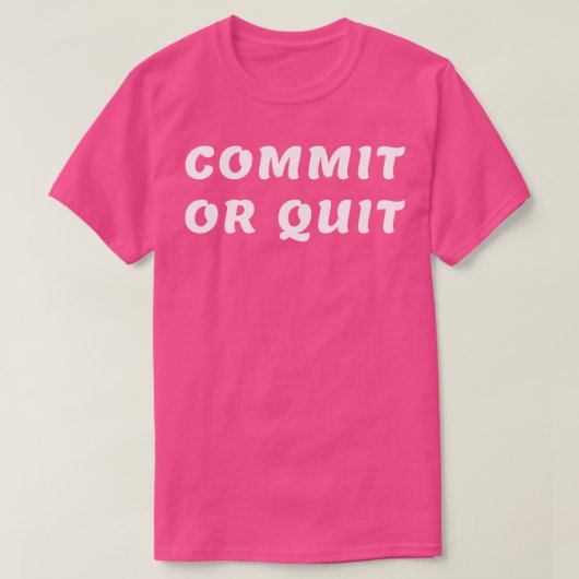 T-shirt Valider ou quitter 2 (Design devant)