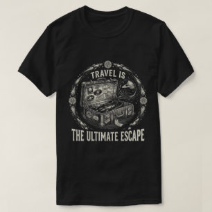 T-shirt Valise de voyage rétro dans l'espace - L'évasion u