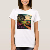 T-shirt Vallée d'Annapolis Paysage de voyage canadien Blan (Devant)