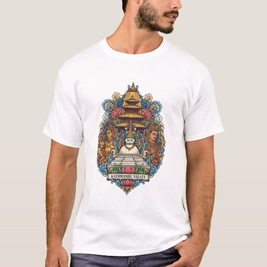 T-Shirt VALLÉE DE KATHMANDU (Devant)