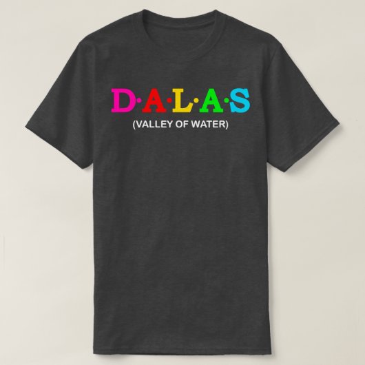 T-shirt Vallée de l'eau de Dalas (Design devant)