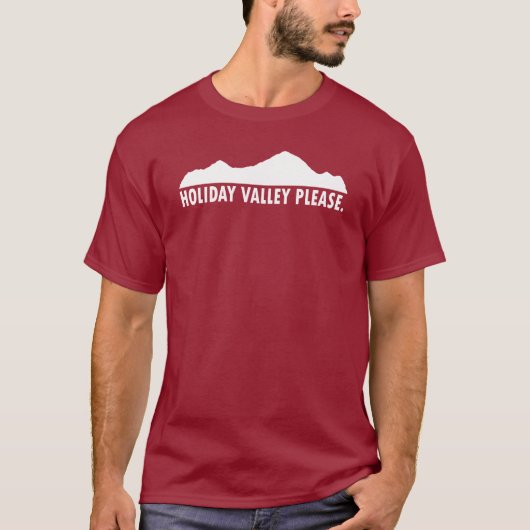 T-shirt Vallée de vacances s'il vous plaît (Devant)