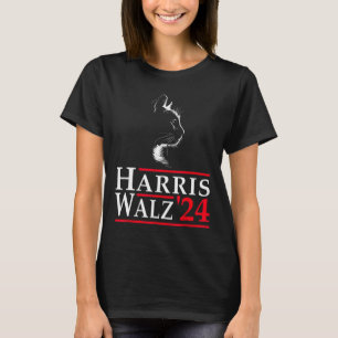 T-shirt Valse 2024 Chat Drôle Vote Pour Kamala Harris Tim 