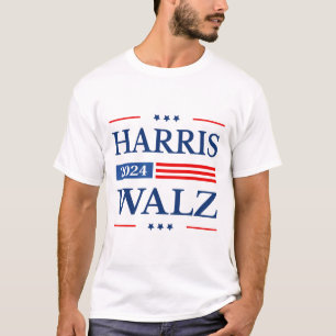 T-shirt Valse 2024 Kamala Harris 2024 Tim Waltz 2024 Usa F
