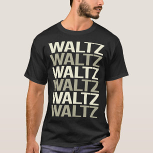 T-shirt Valse de texte blanc