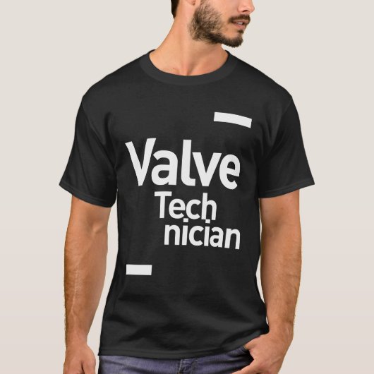 T-shirt Valve Technician Gift Funny Job Title Profession (Devant)