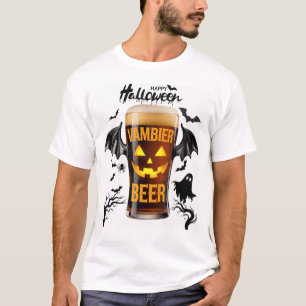 T-shirt Vambier Beer halloween T-shirt.Sweat - shirt à cap