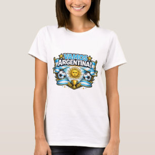 T-shirt Vamos Argentina Design de foot patriotique Argen