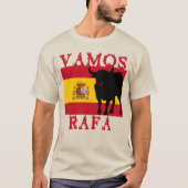 T-shirt Vamos Rafa avec drapeau d'Espagne (Devant)