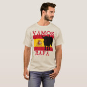 T-shirt Vamos Rafa avec drapeau d'Espagne (Devant entier)