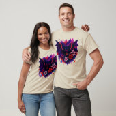 T-shirt Vampire Bat Neon Halloween Art (Unisexe)