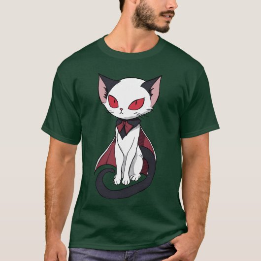 T-shirt Vampire cadeau de chat (Devant)