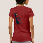 T-shirt Vampire Chat Avec Les Yeux Vertes (Dos)