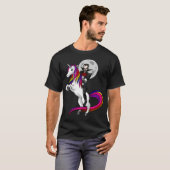 T-shirt Vampire chevauchant une licorne (Devant entier)