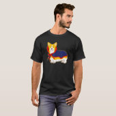 T-shirt Vampire costume Corgi (Devant entier)