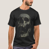 T-shirt Vampire Crâne squelette éffrayant crocs foncé (Devant)