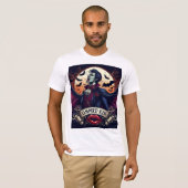 T-shirt vampire d'Halloween (Devant entier)