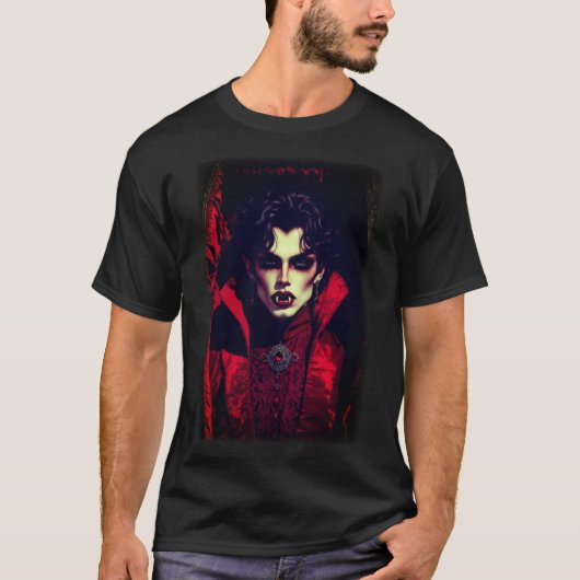 T-SHIRT VAMPIRE D'HALLOWEEN (Devant)