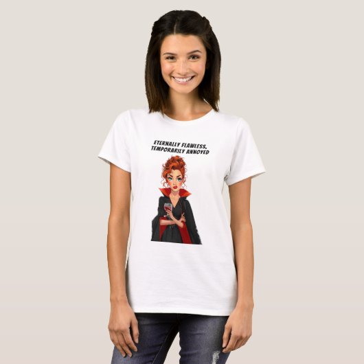 T-shirt Vampire éternel sans faute Ms Sass (Devant entier)