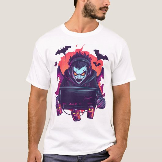 T-shirt  Vampire Gamer (Devant)