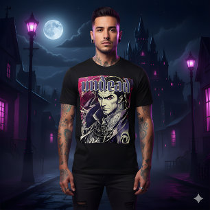 T-Shirt Vampire Gothique Rétro des Morts-Vivants