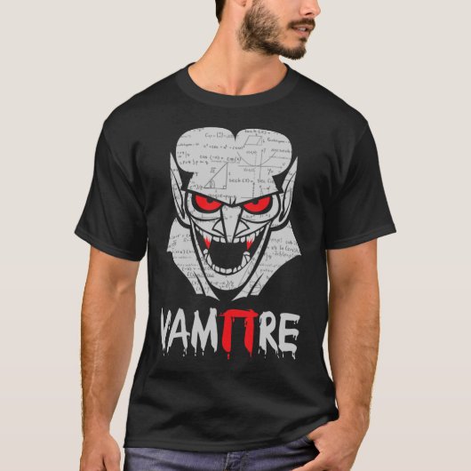 T-shirt Vampire Pi Costume Halloween Funny Math Science Te (Devant)
