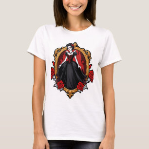 T-shirt Vampire Queen esthétique - Élégante Halloween goth