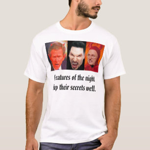T-shirt . - vampire, SATAN, cheney satan, Creatu…