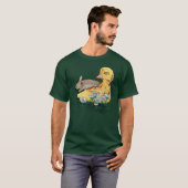 T-shirt Vampire-Zombie Canard de Pâques (Devant entier)