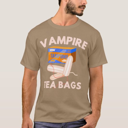 T-shirt Vampireea Bagsampon Horror Humoreabags Funny Men W (Devant)