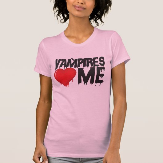T-shirt Vampires coeur (Devant)