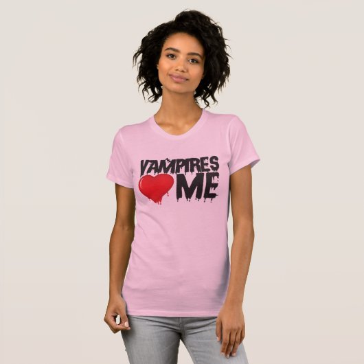 T-shirt Vampires coeur (Devant entier)