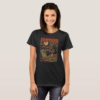 T-shirt Vampurr Mords Encore ! Drôle de Chat Halloween Vin