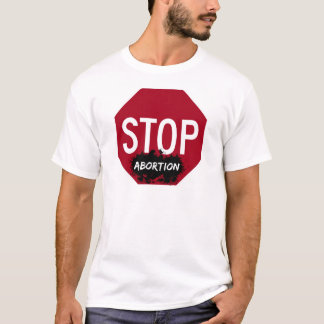 T-Shirt van Abortion Mannen stoppen