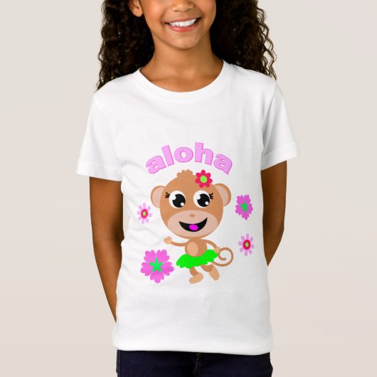 t-shirt van aloha-apen (Voorkant)