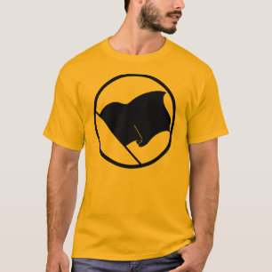 T-shirt van de anarchistische zwarte vlag mannen