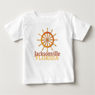 T-shirt van de baby van Jacksonville Florida kapit