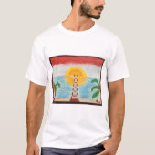 T-Shirt van de Beer van het strand (Voorkant)