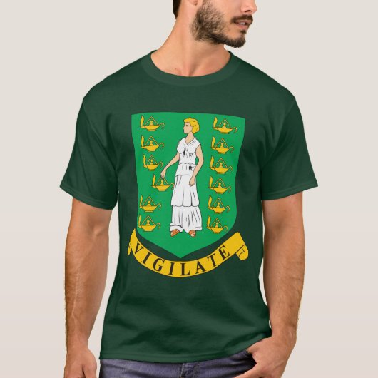 T-shirt van de Britse Maagdeneilanden (Voorkant)