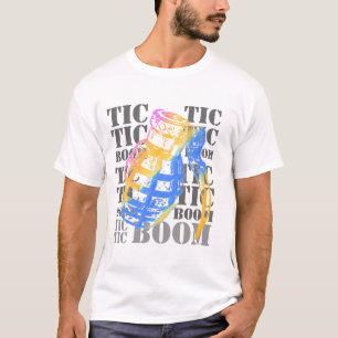 t-shirt van de granaat voor tic, tic, boom