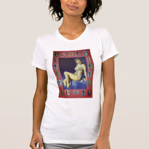 t-shirt van de jaren '50 de speld-omhooggaande