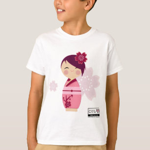 T-shirt van de Kinderen van Kokeshi Sakura