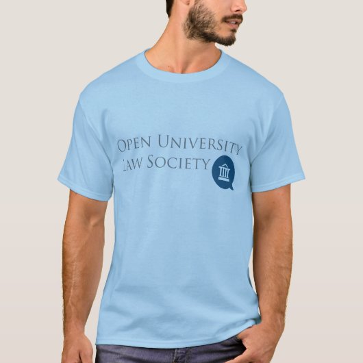 T-shirt van de Man van OULS (blauw) (Voorkant)