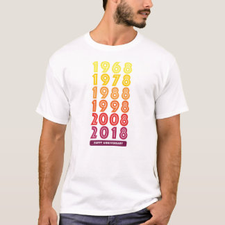 T-shirt van de Mannen van het Jubileum K&D